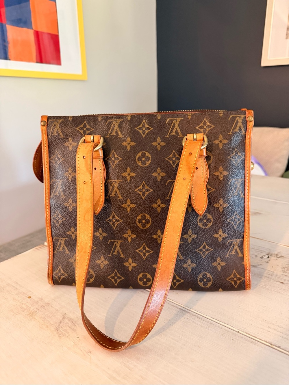 Louis Vuitton Monogram Popincourt Haut M40007 Vintage Shoulder Tote